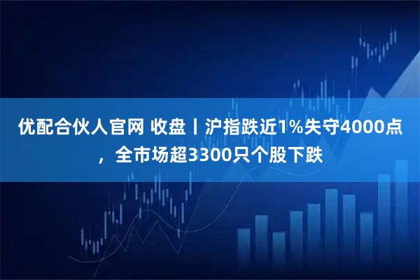 优配合伙人官网 收盘丨沪指跌近1%失守4000点，全市场超3300只个股下跌