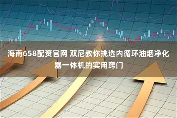 海南658配资官网 双尼教你挑选内循环油烟净化器一体机的实用窍门