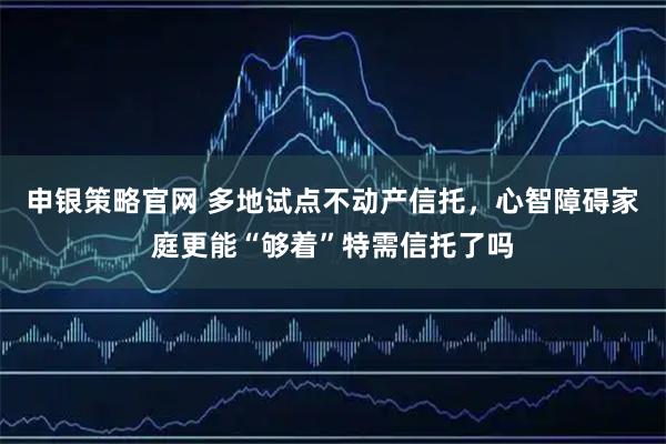 申银策略官网 多地试点不动产信托，心智障碍家庭更能“够着”特需信托了吗