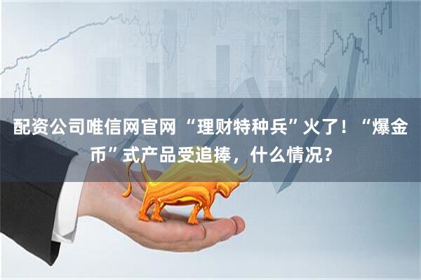 配资公司唯信网官网 “理财特种兵”火了！“爆金币”式产品受追捧，什么情况？